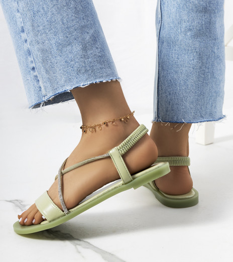 Dámské zelené sandály Kiara
