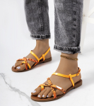 Dámské oranžové sandály Wiener