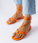 Oranžové uzlové sandály Marleau