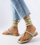 Zelené perleťové sandály Graystone